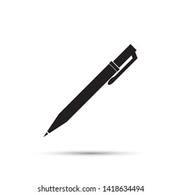 Pen icon illustration. Flat design style
