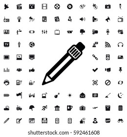 pen icon illustration isolated vector sign symbol Media icons vector set.