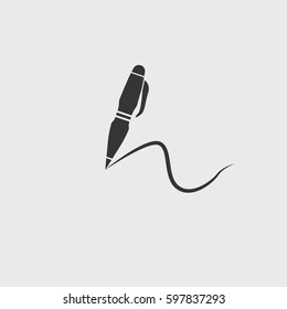 Pen icon illustration isolated vector sign symbol