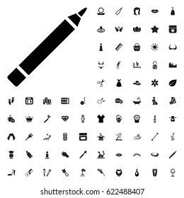 Pen icon illustration isolated vector. beauty icons vector set. on white backgroun