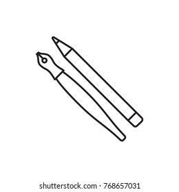 pen icon illustration isolated vector sign symbol