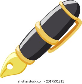 Ｆountain pen icon , illustration material (vector illustration)