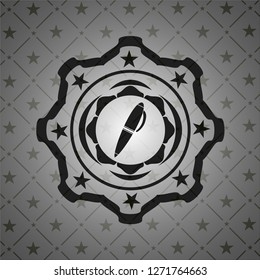 pen icon inside black badge