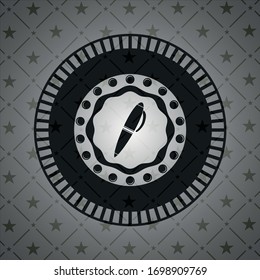 pen icon inside dark badge