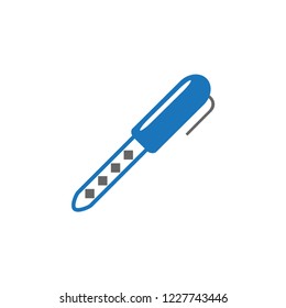 Pen icon, isolated. Flat design.
