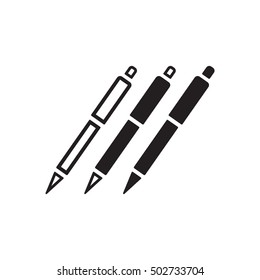 Pen   icon,  isolated. Flat  design.