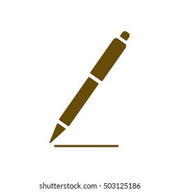 Pen   icon,  isolated. Flat  design.