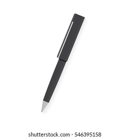 Pen icon, isolated. Flat design.