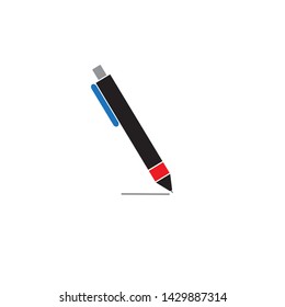 Pen icon isolated on white background. Vector illustration.
