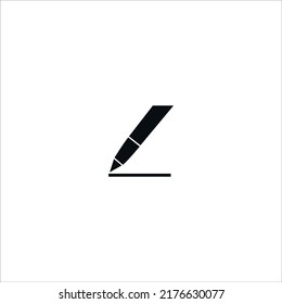 Pen icon isolated on white background