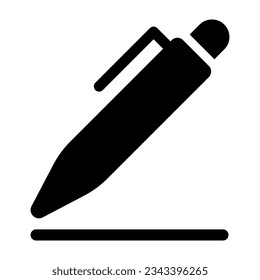 Pen icon isolated on white background