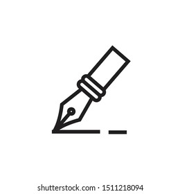 pen icon isolated sign symbol vector illustration