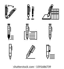 pen icon isolated sign symbol vector illustration - Collection of high quality black style vector icons
