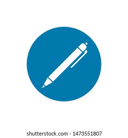 Pen icon, isolated. Stock vector illustration flat design style. EPS10.