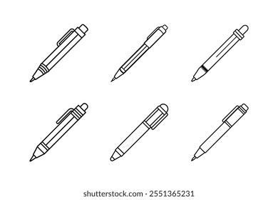 pen icon line art vector illustration outline design