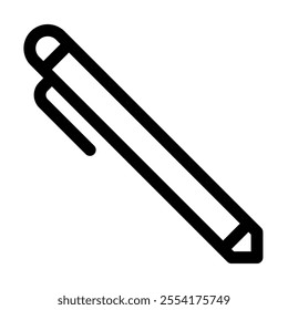 Pen icon with line style