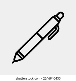 Pen icon in line style, use for website mobile app presentation