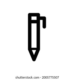 vector de línea de icono de lápiz