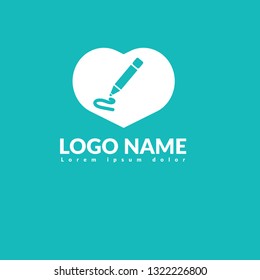 Pen Icon, Pen logo concept.Designed for your web site design, logo, app, UI