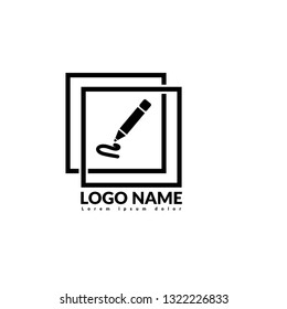 Pen Icon, Pen logo concept.Designed for your web site design, logo, app, UI