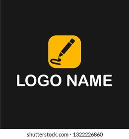Pen Icon, Pen logo concept.Designed for your web site design, logo, app, UI