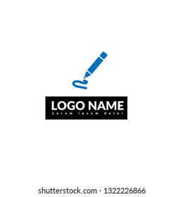 Pen Icon, Pen logo concept.Designed for your web site design, logo, app, UI
