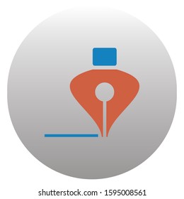pen icon logo design template