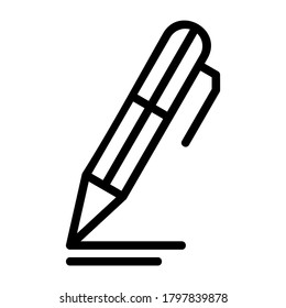 pen icon or logo isolated sign symbol vector illustration - high quality black style vector icons
