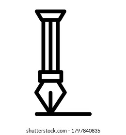 pen icon or logo isolated sign symbol vector illustration - high quality black style vector icons
