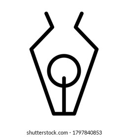 pen icon or logo isolated sign symbol vector illustration - high quality black style vector icons
