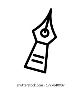 pen icon or logo isolated sign symbol vector illustration - high quality black style vector icons
