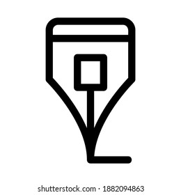 pen icon or logo isolated sign symbol vector illustration - high quality black style vector icons

