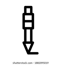 pen icon or logo isolated sign symbol vector illustration - high quality black style vector icons
