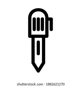 pen icon or logo isolated sign symbol vector illustration - high quality black style vector icons

