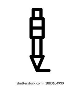 pen icon or logo isolated sign symbol vector illustration - high quality black style vector icons
