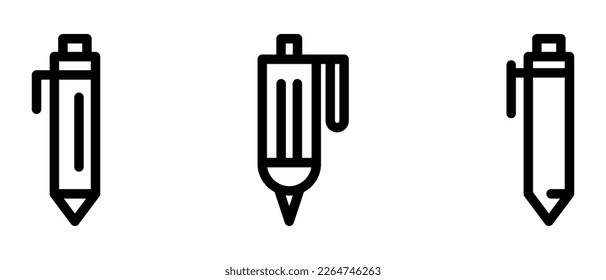 pen icon or logo isolated sign symbol vector illustration - high quality black style vector icons
