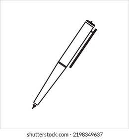 pen icon logo vector design, this image can be used for making company logos and others