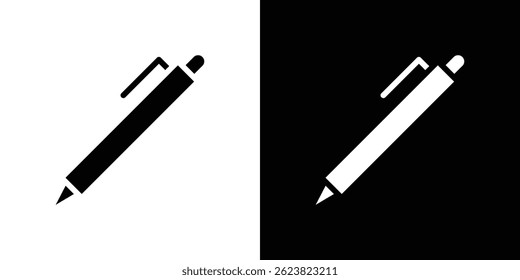 Pen icon for logo web mobile app UI design.