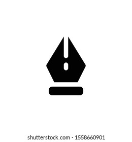 Pen Icon, nib Logo, Education & School Symbol .