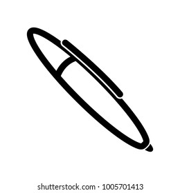 Pen icon on a white background, Vector illustration