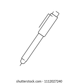 pen icon on white background. Vector illustration