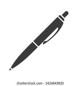 Pen icon on white background. Vector illustration