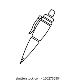 Pen icon on white background. Editable and vector of pen icon  