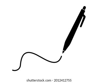 pen icon on white background