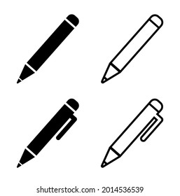 pen icon on white background