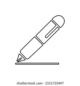 pen icon on a white background, vector illustration