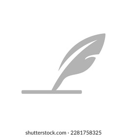 pen icon on a white background, vector illustration