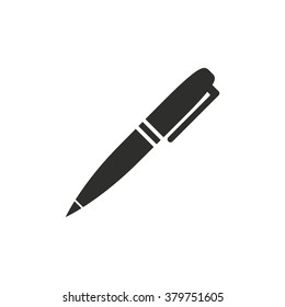 Pen   icon  on white background. Vector illustration.