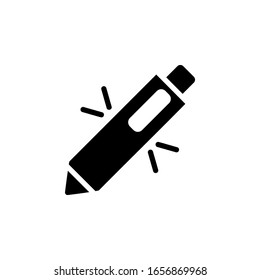 pen icon. online learning and course icon. Perfect for application, web, logo and presentation template. icon design solid style