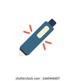 icono del lápiz. icono de aprendizaje en línea. perfecto para aplicaciones, web, logotipo y plantilla de presentación. diseño de icono estilo plano